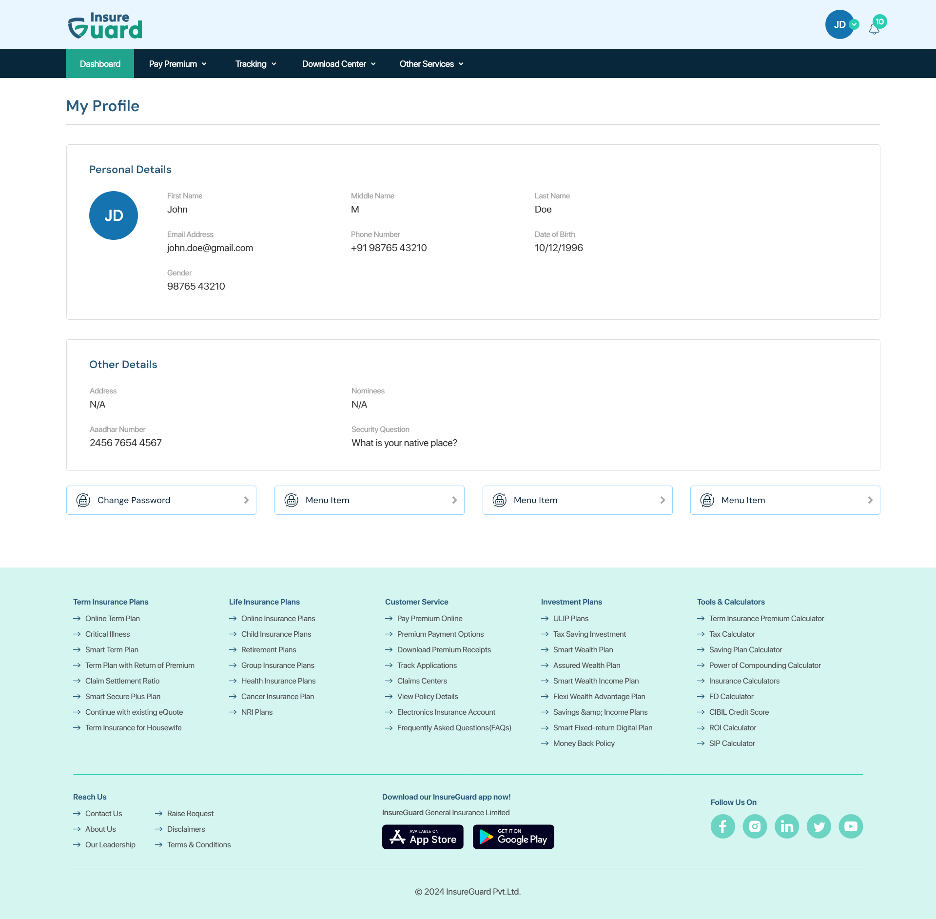 03-Insurance-Portal-Profile