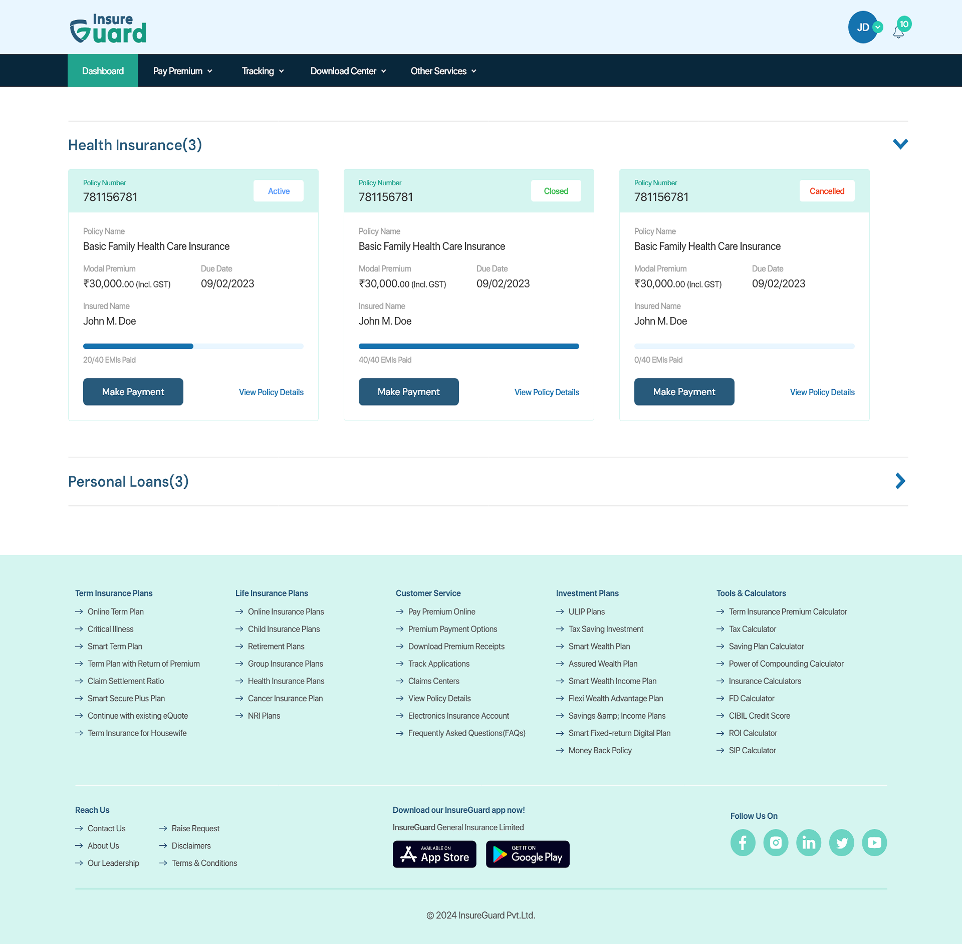 04-Insurance-Portal-Dashboard